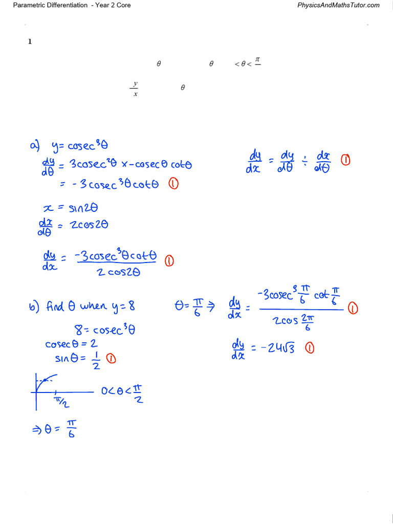 Parametric Differentiation MA | PDF | Mathematical Physics ...