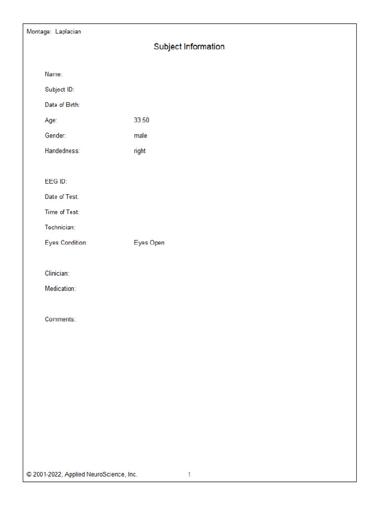 Neuroguide EO Laplacian | PDF