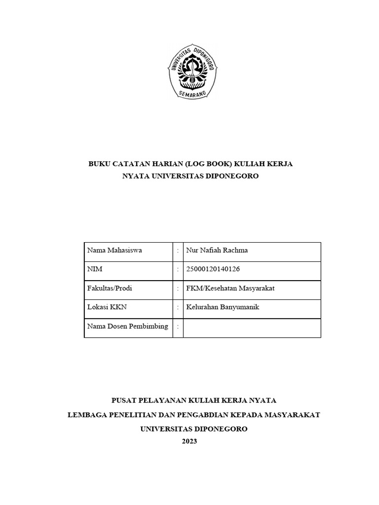 Contoh Logbook | PDF