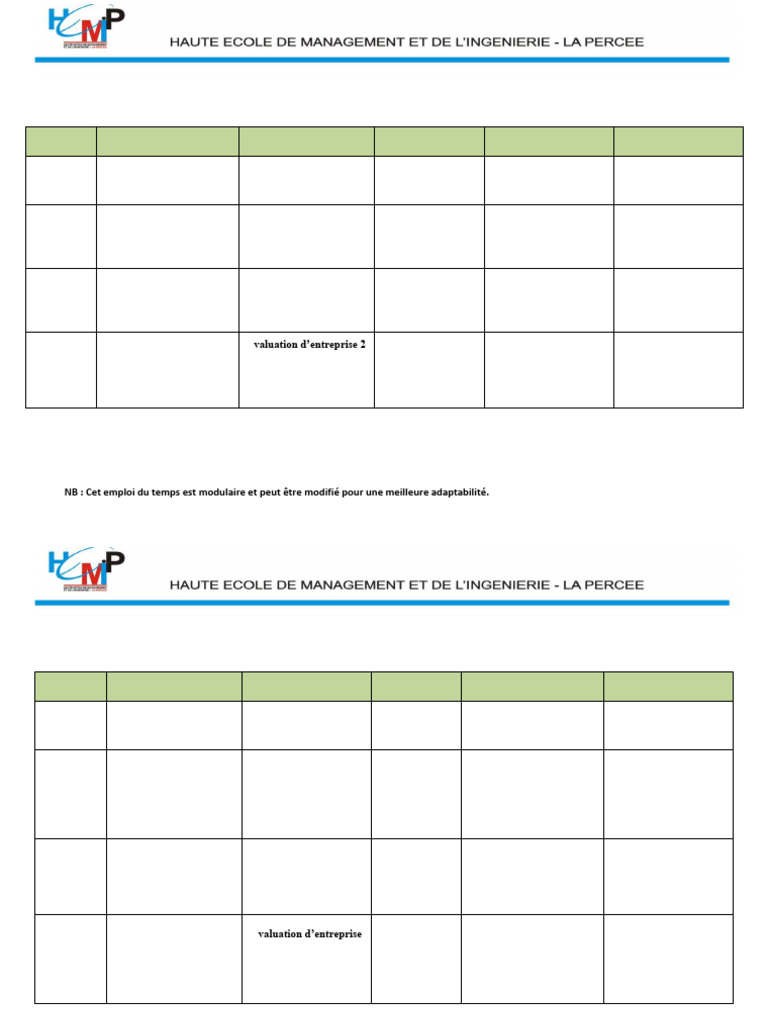 EMPLOI DU TEMPS L2 S4 2023-2024 - Amenagé 2 | PDF | Informatique | Banques