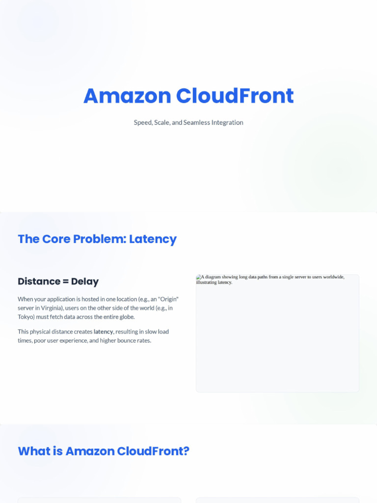 Amazon CloudFront Explained | PDF