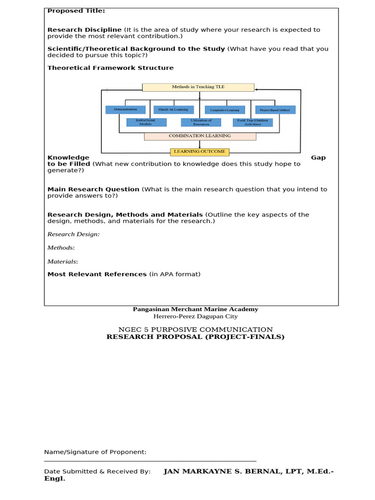 Final Research Proposal Project | PDF