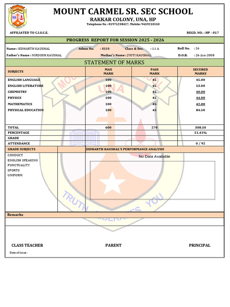 Studentreport20260122 011241 | PDF