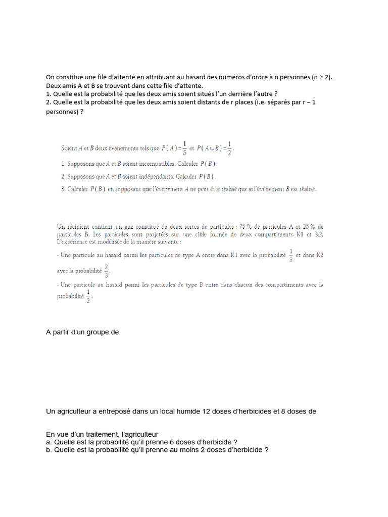 Serie 1 Polytech | PDF | Espérance mathématique | Variance (mathématiques)