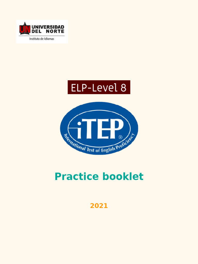 ITEP Practice Booklet | PDF