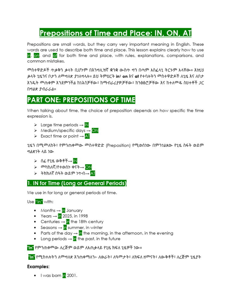 Prepositions Learnetaacademy | PDF