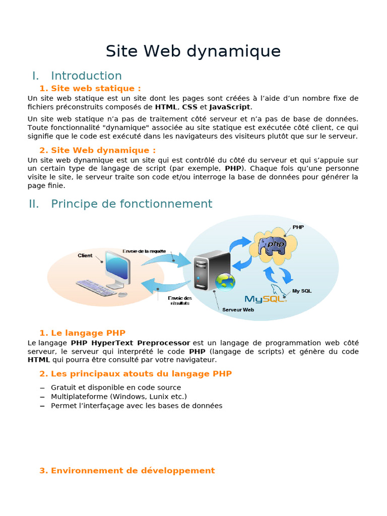 Cours PHP | PDF | Internet | Internet et Web
