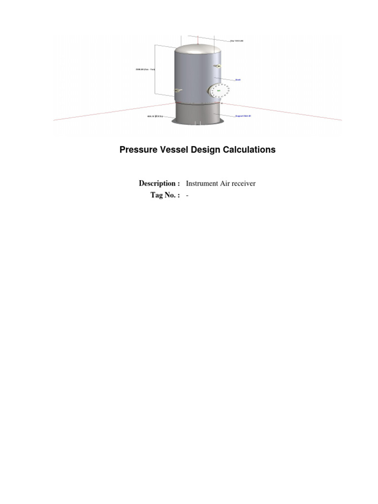 Testing - Instrument Air Receiver | PDF | Pressure | Pipe (Fluid ...