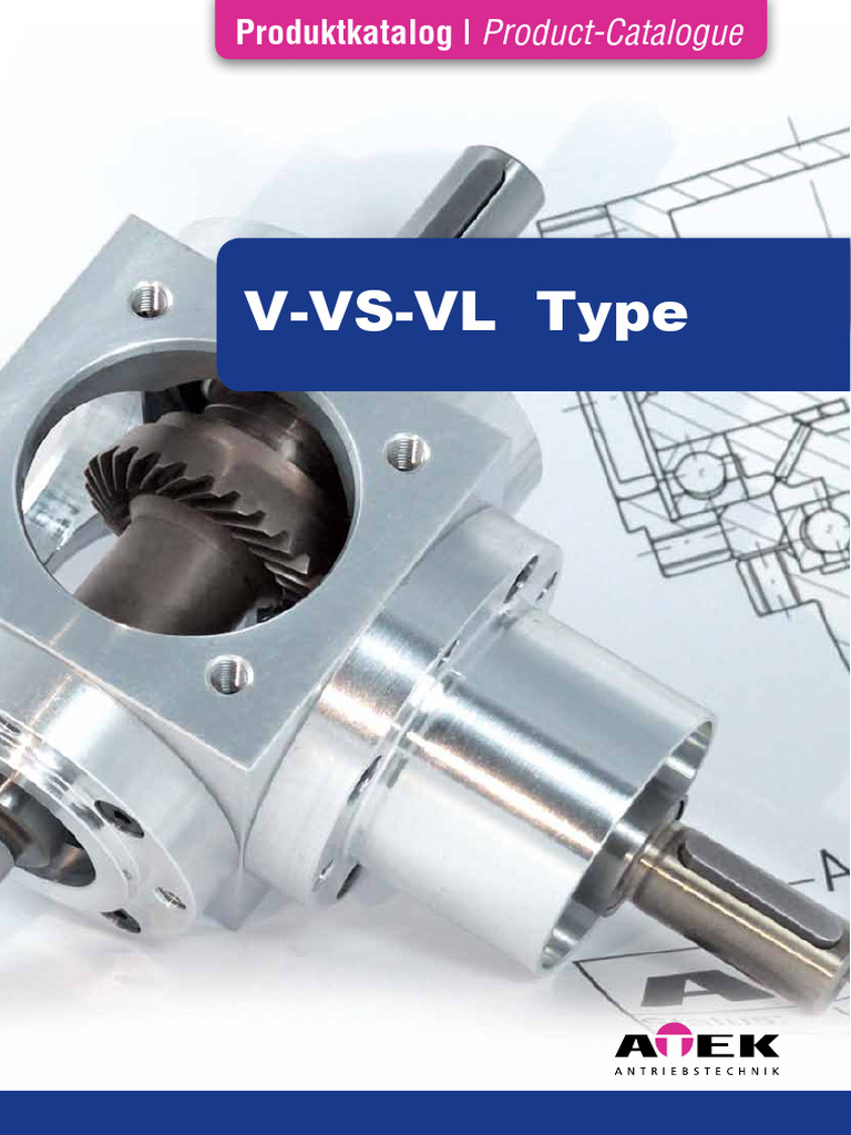 Atek Catalogue V-VS-VL TYPE | PDF | Torque | Lubricant