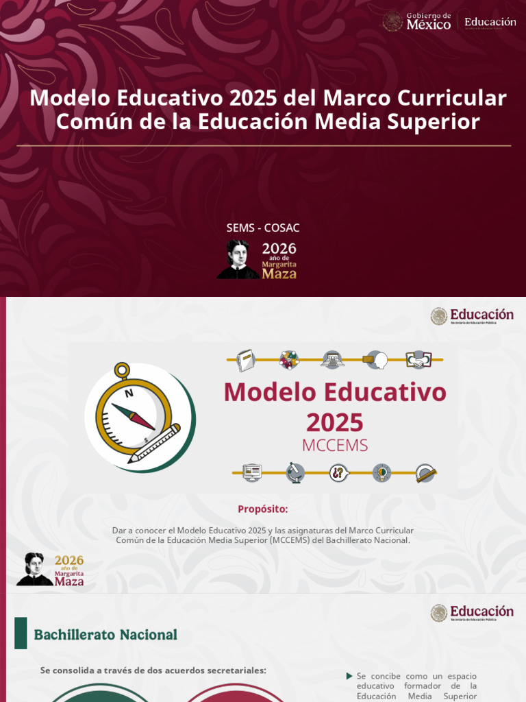 1 Modelo Educativo 2025 Del Marco Curricular Común Ems | PDF | Plan de ...