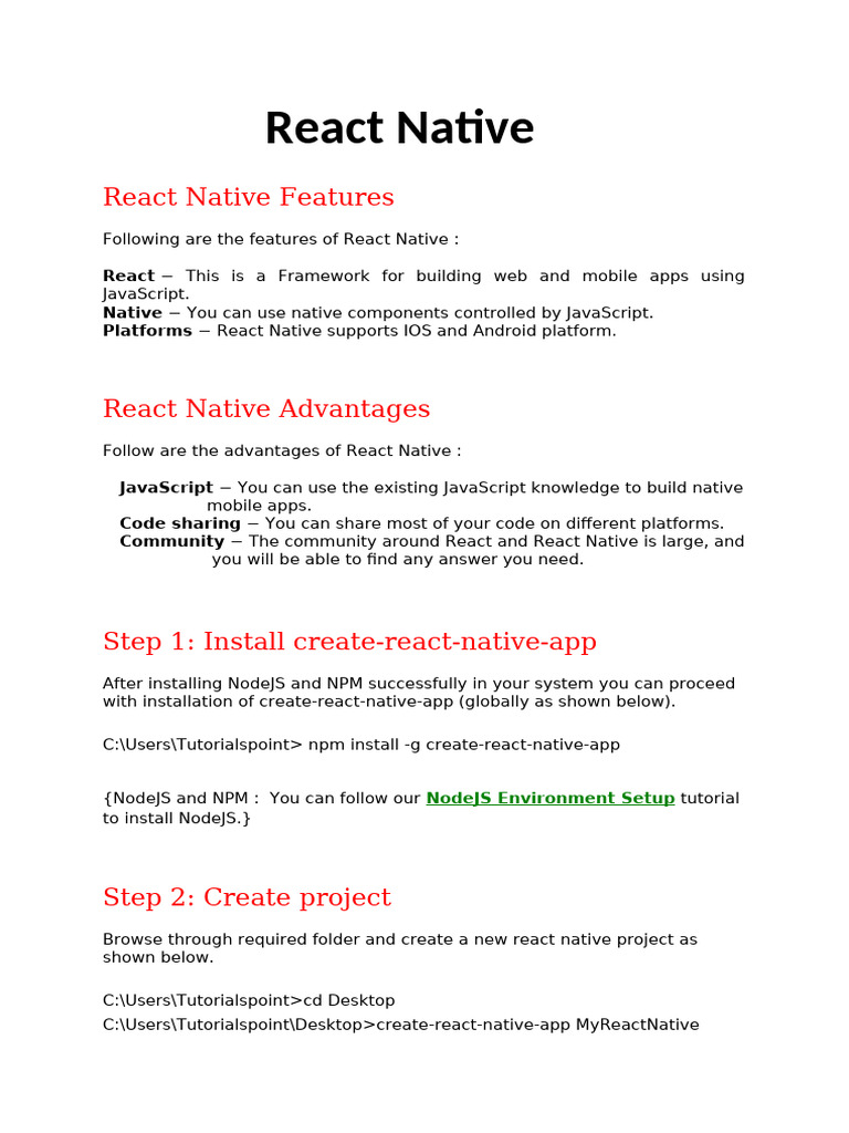 React Native | PDF