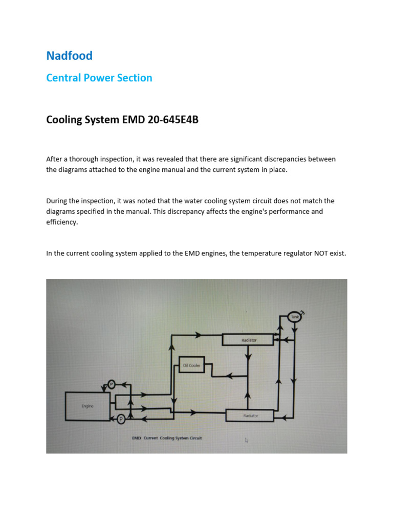 EMD Cooling System | PDF