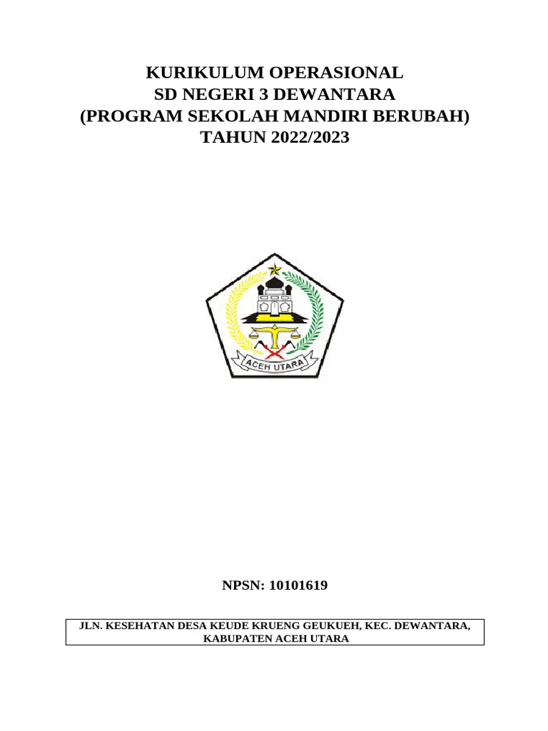 Kurikulum Sekolah Penggerak SD 3 | PDF