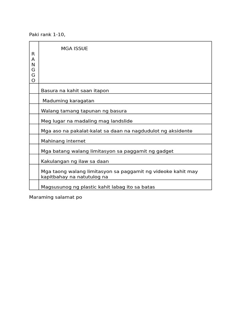 Survey 1 | PDF