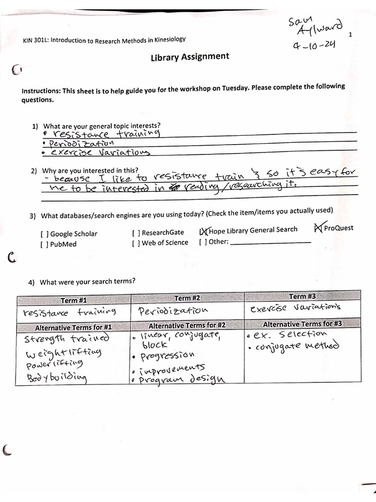 Aylward LibraryAssignment | PDF