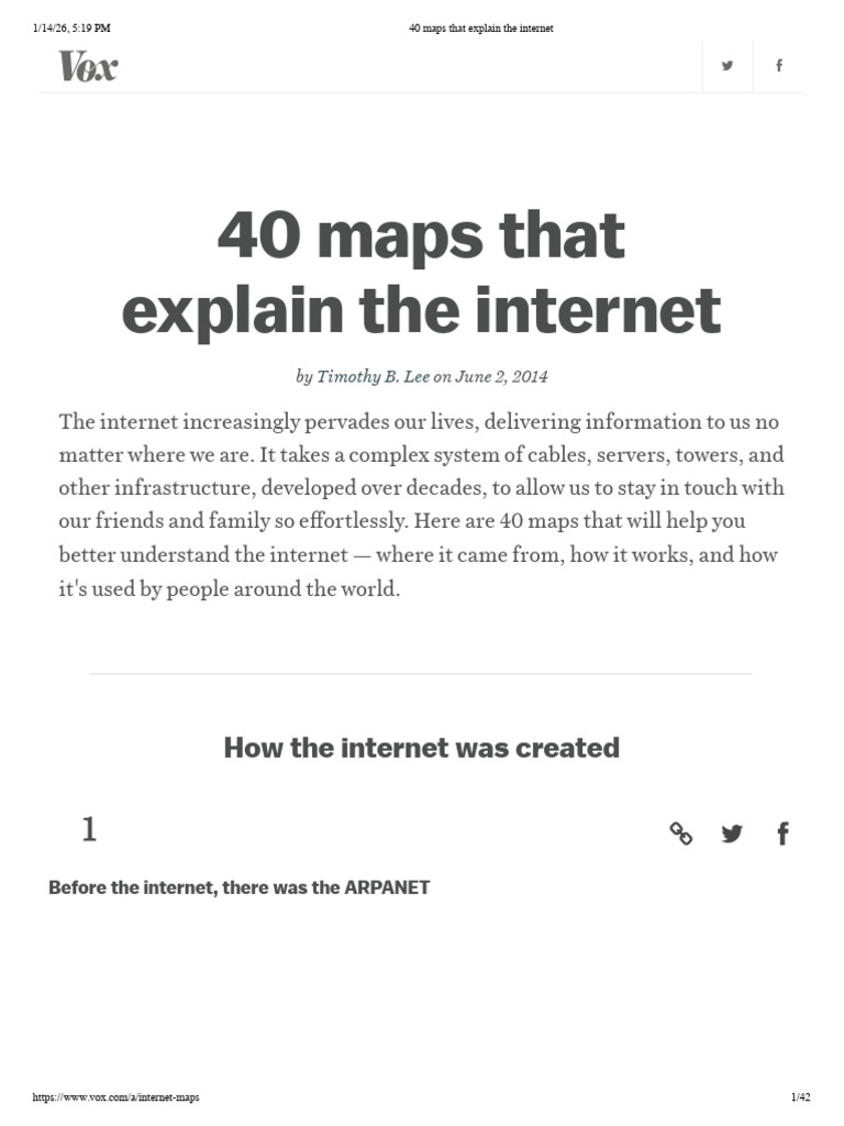 40 Maps That Explain The Internet | PDF | Computer Network | Internet