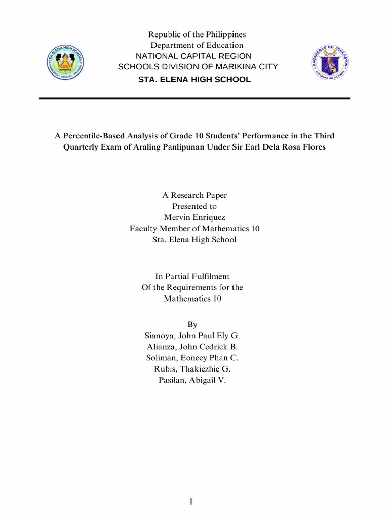 ELY Sianoya - Math Mini Research | PDF