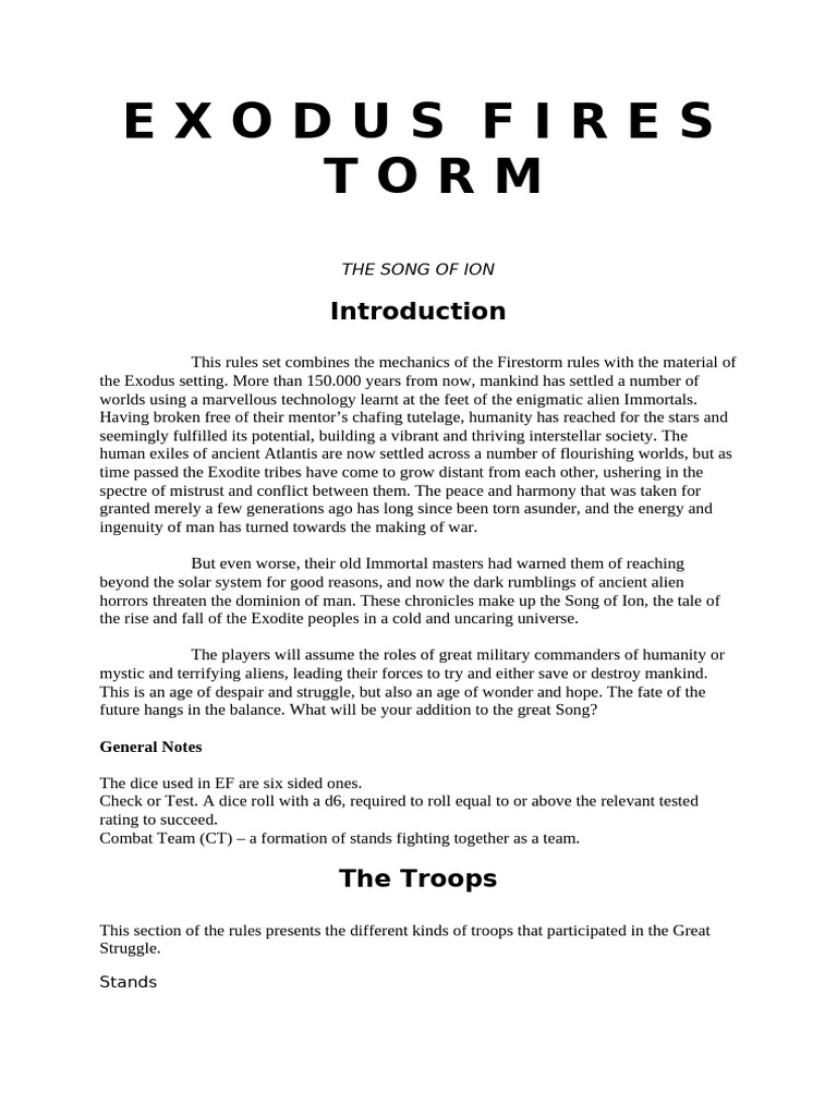 Exodus Firestorm | PDF | Artillery | Armoured Warfare