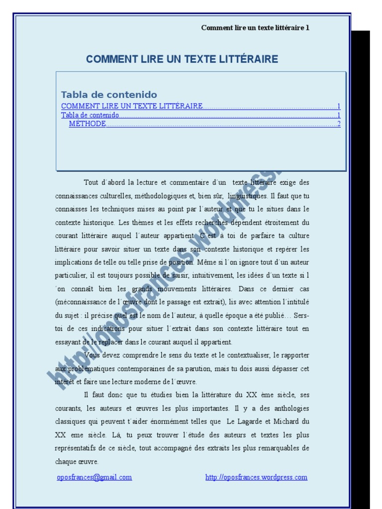 lire  texte litteraire lecture processus poesie