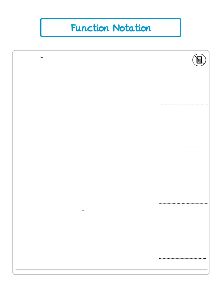 Function Notation Edexcel | PDF