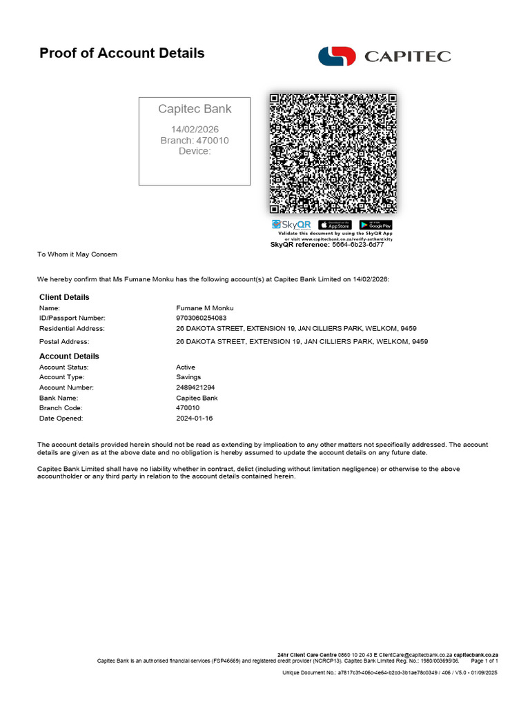 Mavis Account | PDF