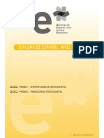 Ejemplo b1 Pruebas 1 y 2 Interpretacion y Produccion de Textos Escritos 22 de Agosto 2008