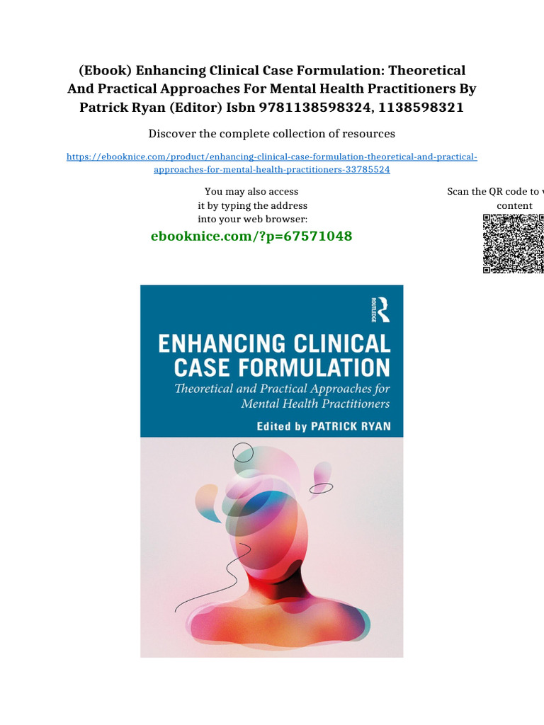 (Ebook) Enhancing Clinical Case Formulation: Theoretical and Practical ...