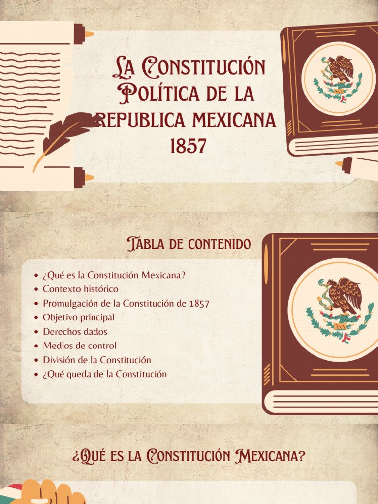 Presentación La Constitución Política de Los Estados Unidos Mexicanos ...