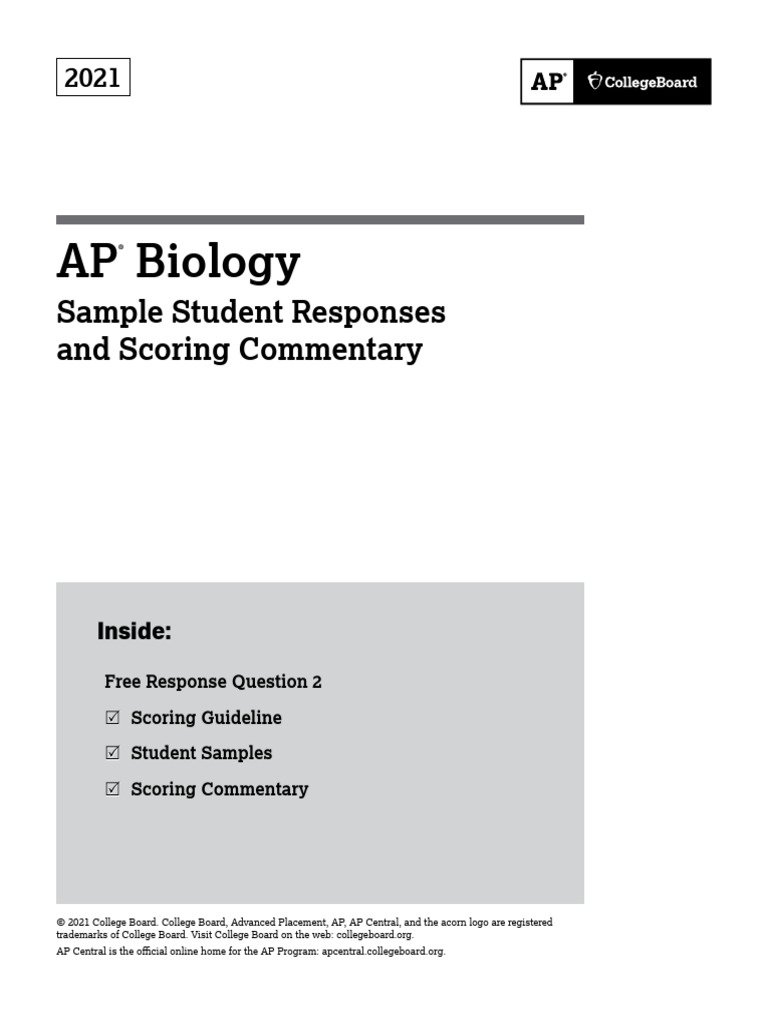 AP Bio Unit 5 Pedigree FRQ | PDF | Biochemistry | Chemistry