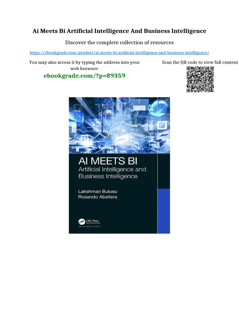 AI Meets BI Artificial Intelligence and Business Intelligence Newest ...