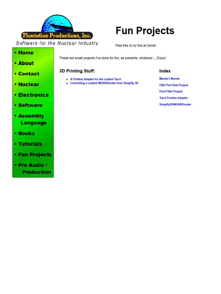 Fun Projects | PDF