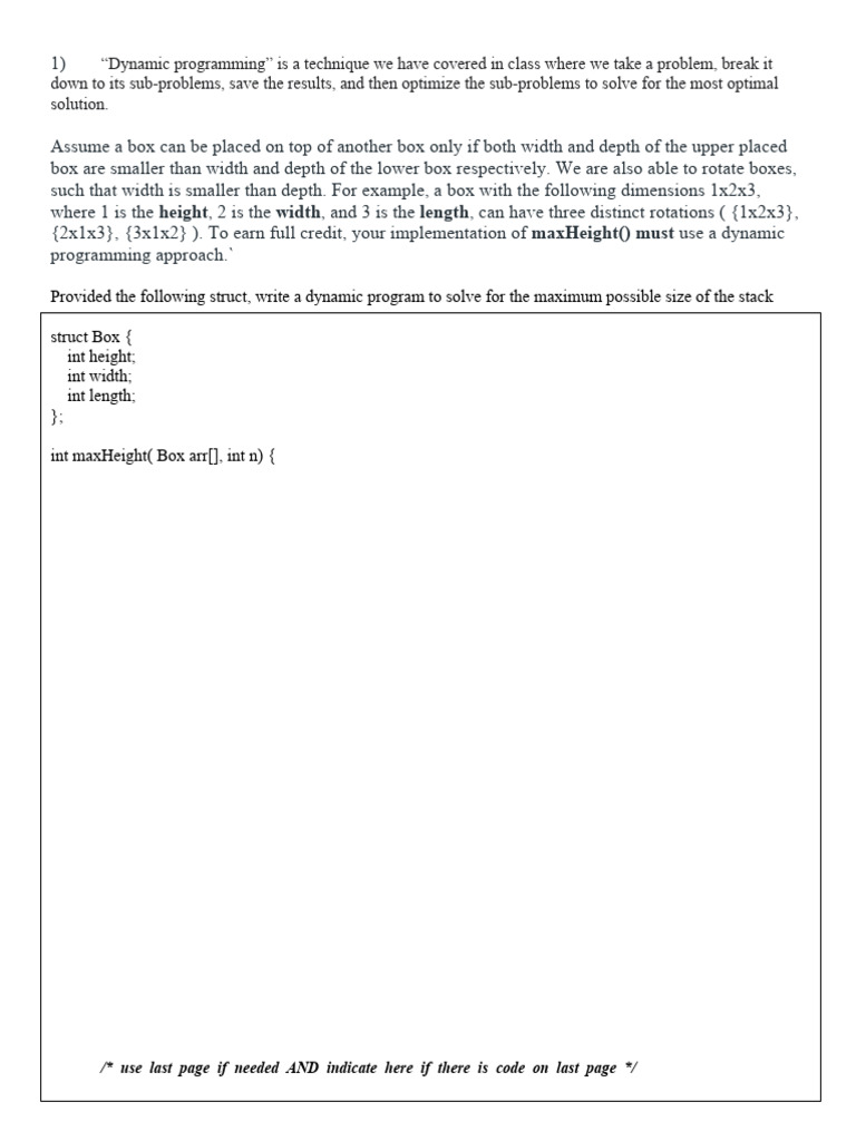 Exam Examples | PDF