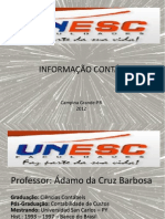 Palestra Informação Contábil - Prof.Ádamo Cruz