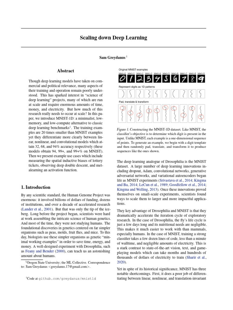 Scaling Down Deep Learning | PDF | Deep Learning | Machine Learning