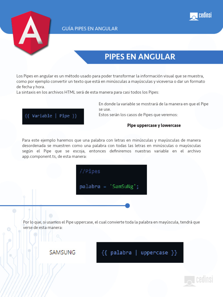 Guia Pipes | PDF | HTML | Variable (Matemáticas)