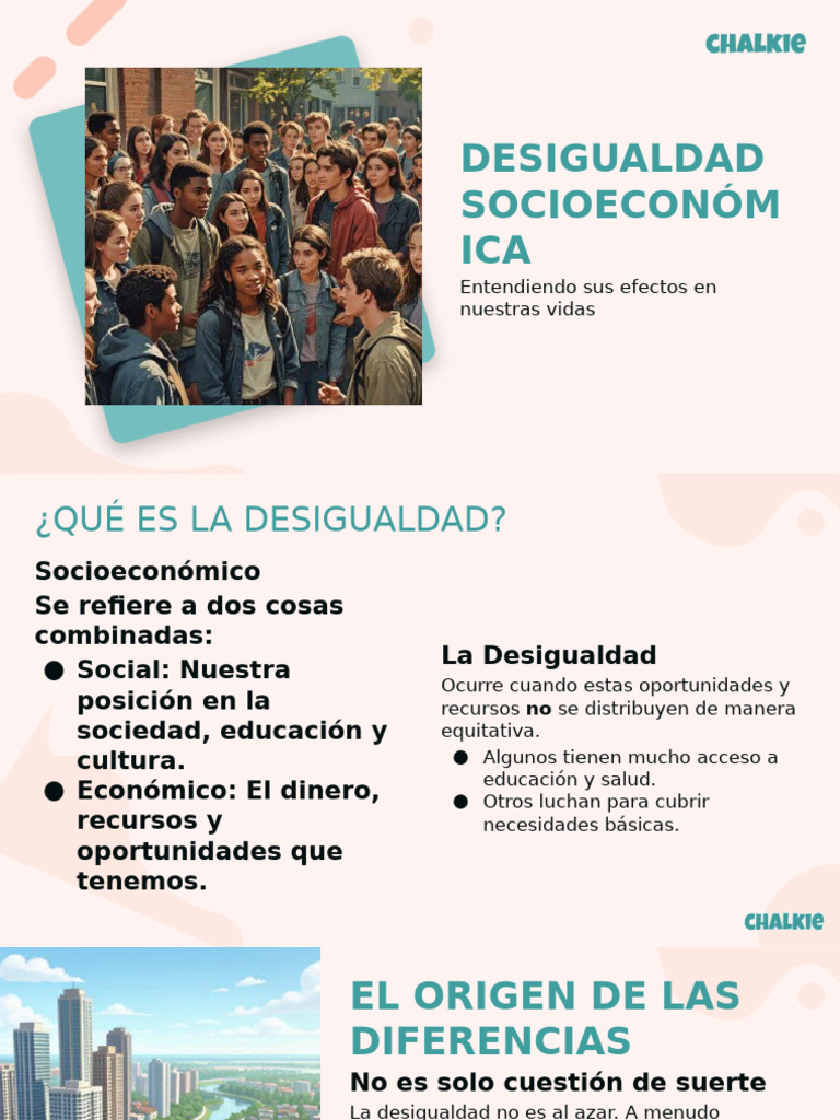 Desigualdad Socioeconómica | PDF | Desigualdad social | Discriminación ...