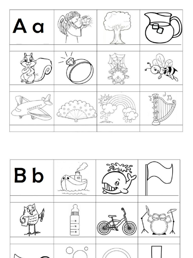 Figuras Con Letras Del Alfabeto | PDF