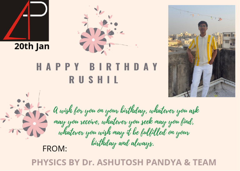 Happy Birthday Rushil | PDF