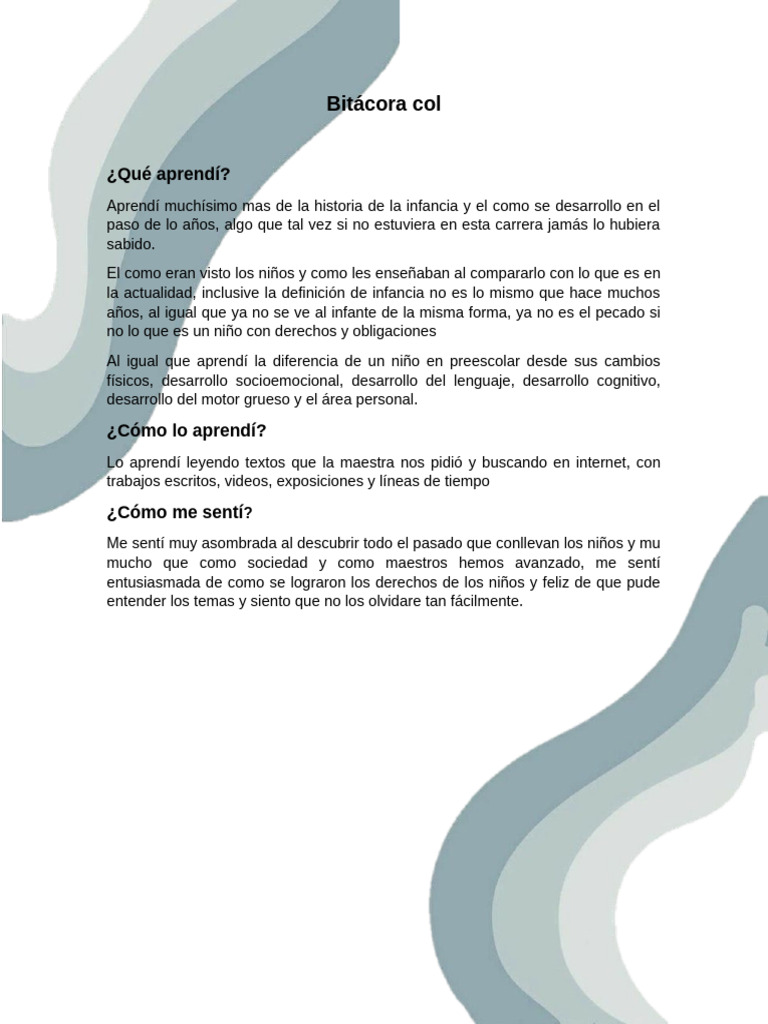 Bitácora Col | PDF