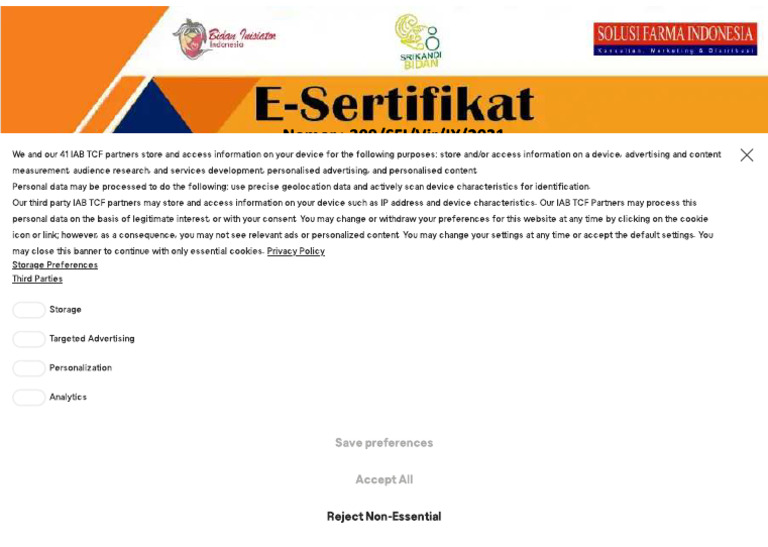 PDF Sertifikat 27 Oktober 21 0473 Maslikhah Amd Keb Compress | PDF