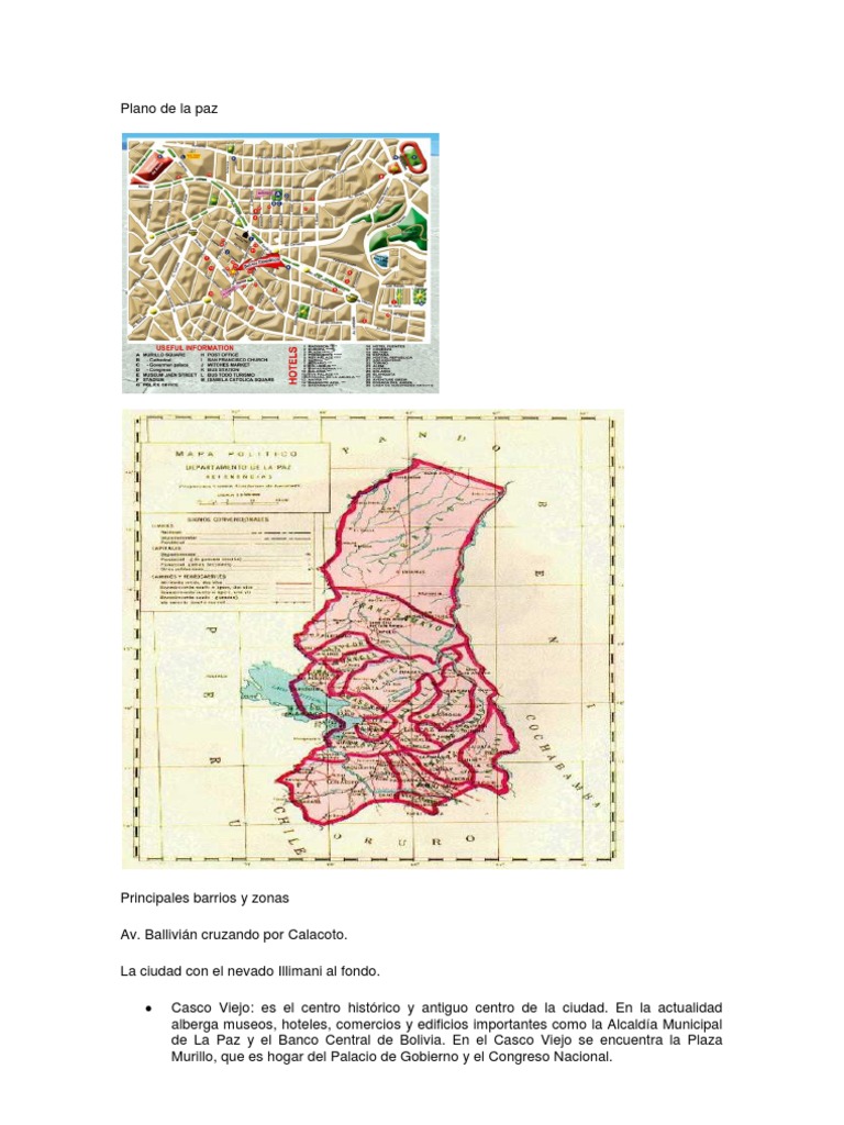 Plano de La Paz | PDF | Bolivia