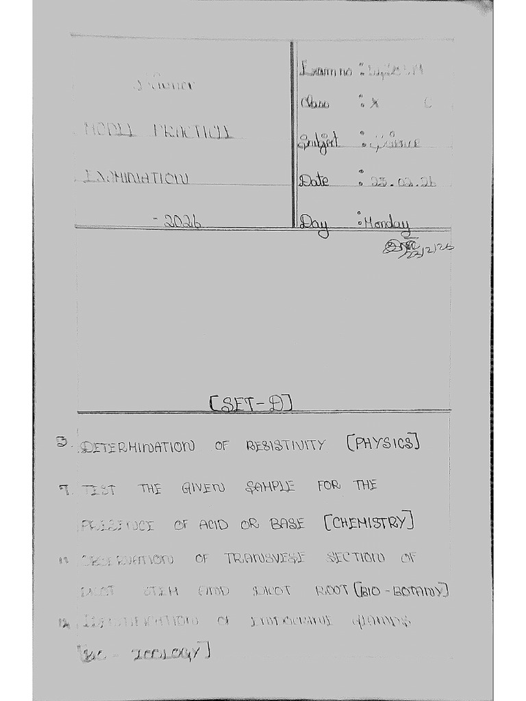 10th Science Practical Presentation | PDF