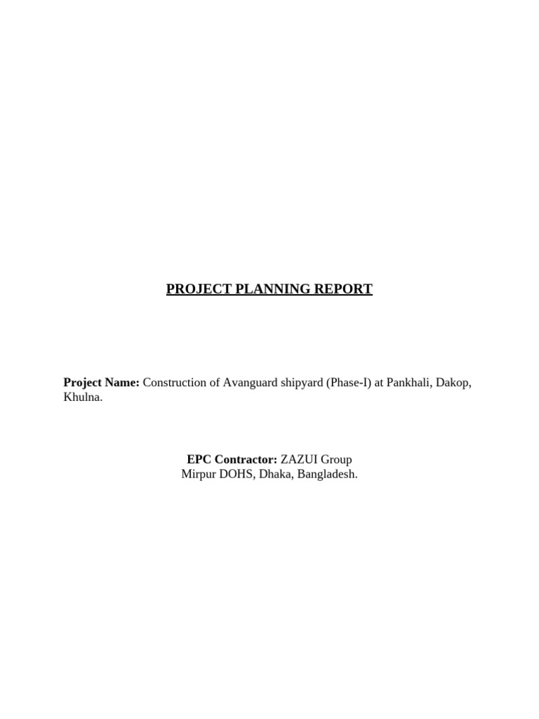 Detailed Planning Report - Final | PDF