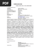 Modelo de Curriculum Vitae