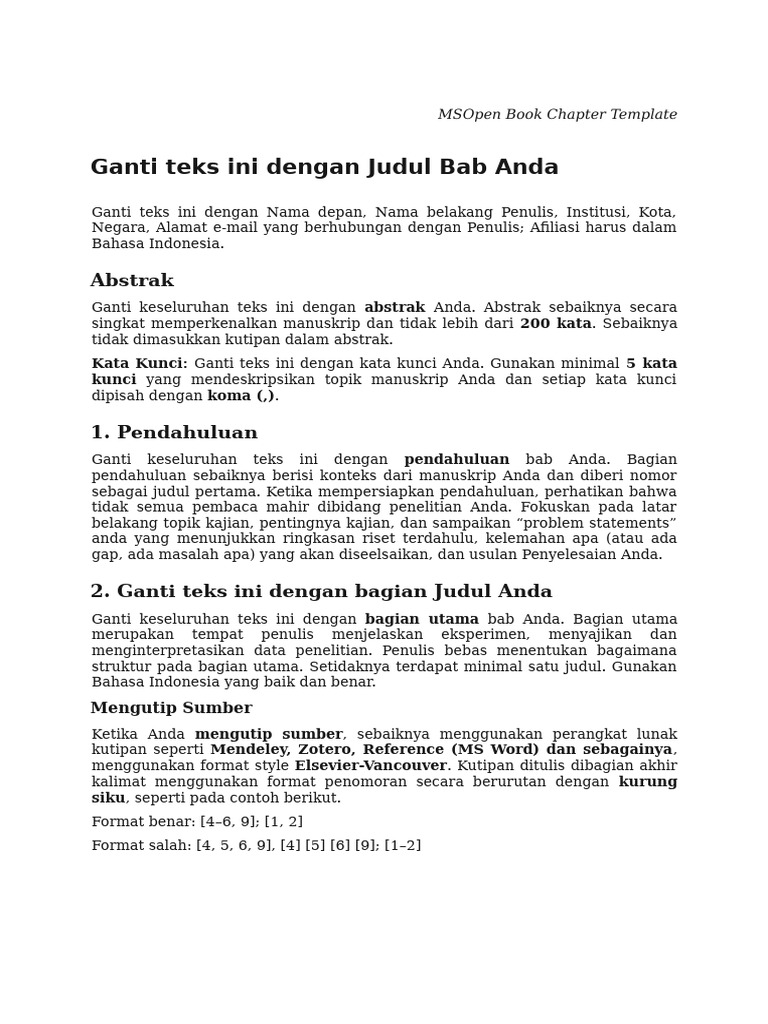 MSOpen Book Chapter Template1 | PDF