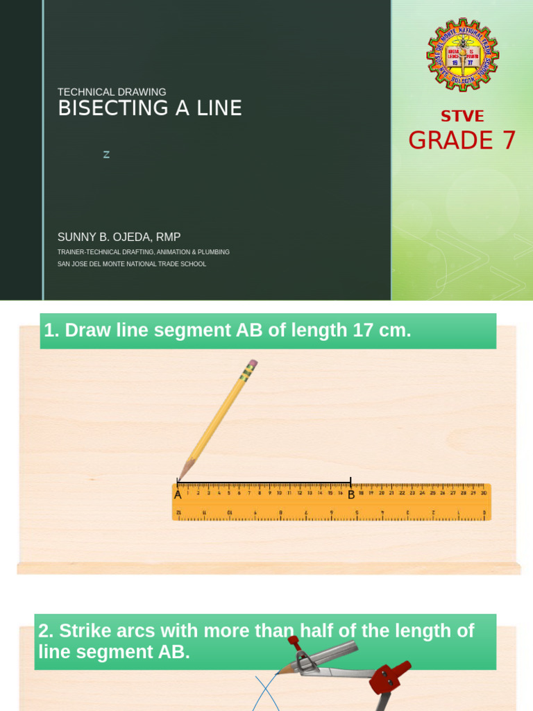 DRAFTING-Bisecting A Line | PDF