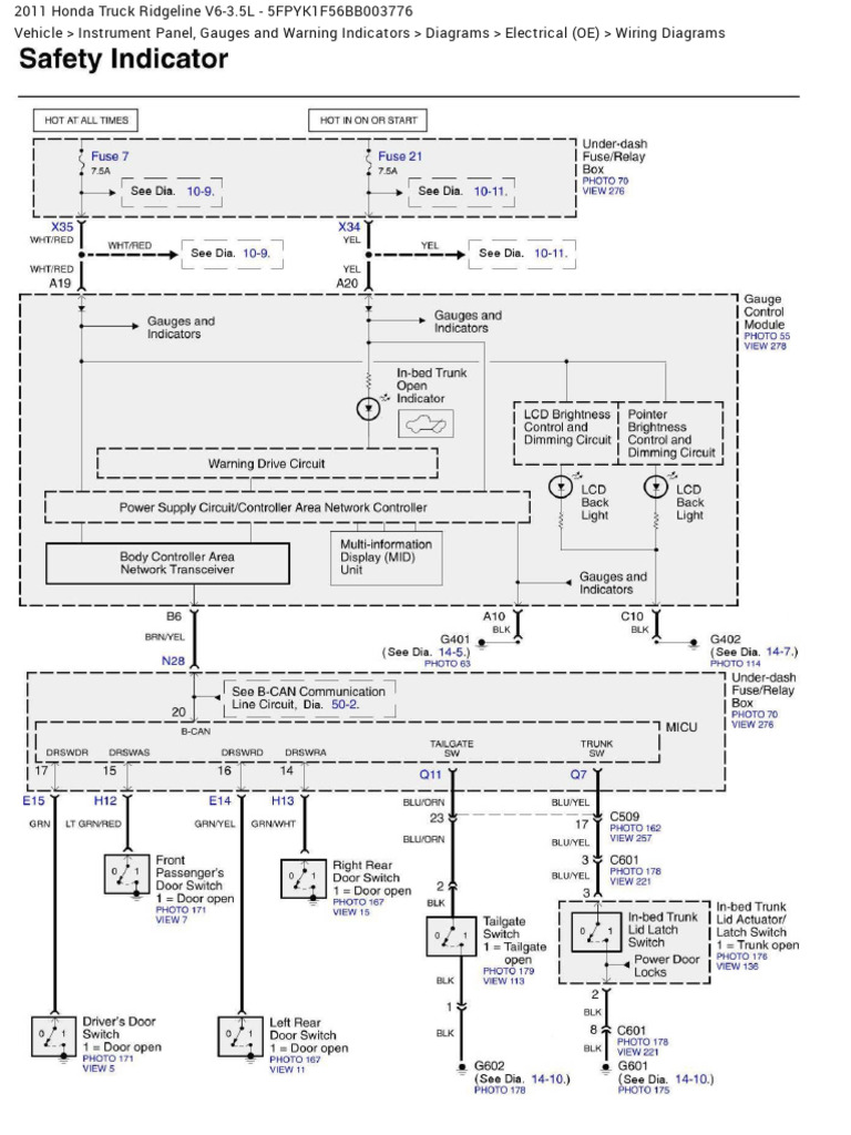 Diagram Set 84 (Safety Indicator) (Instrument Panel, Gauges and Warning ...