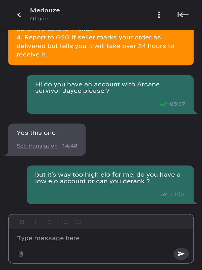 G2G Chat | PDF