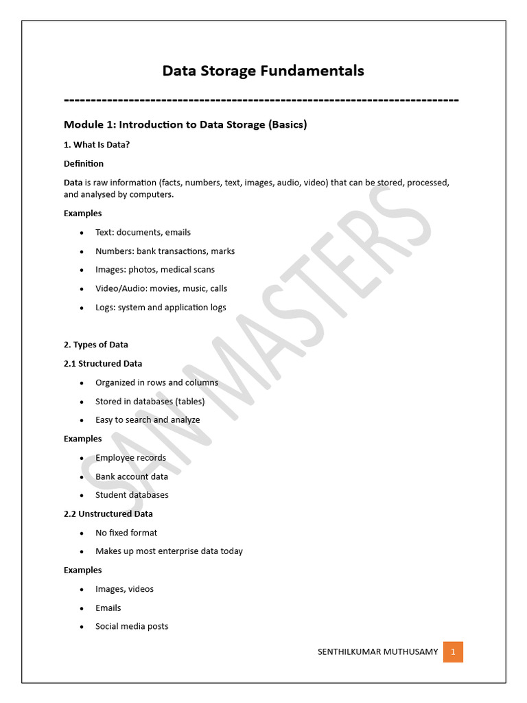 Data Storage Fundamentals | PDF | Solid State Drive | Hard Disk Drive