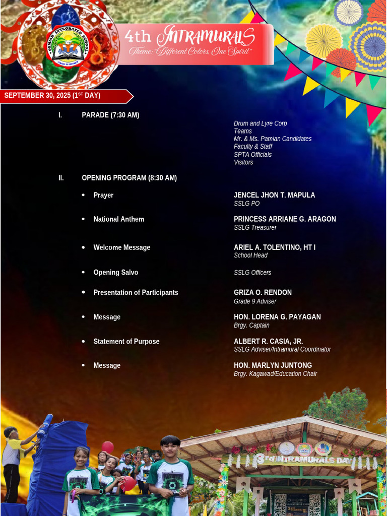 Intrams Pgram Final | PDF | Entertainment